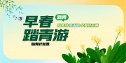 早春踏青游海报