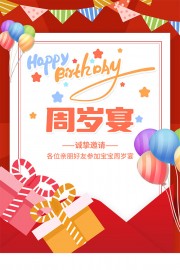 生日宴广告海报