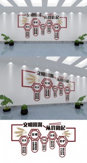 文明用餐文化墙