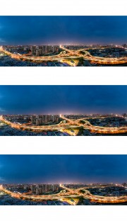 宽幅济南匡山立交桥夜景