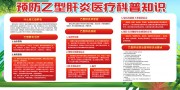 预防乙型肝炎科普知识宣传栏