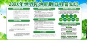 世界防治肥胖日知识宣传栏