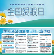 全国爱眼日宣传展板