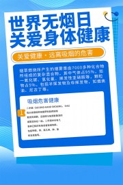 世界无烟日禁烟海报图片素材