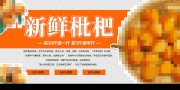 夏季枇杷水果促销展板