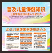 儿童保健知识宣传展板图片素材