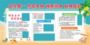 预防溺水暑假安全宣传栏 