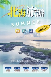 北海旅游旅行社宣传海报