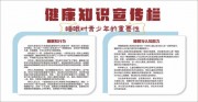 青少年健康知识宣传栏图片素材