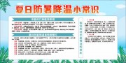 夏日防暑降温小常识宣传栏图片