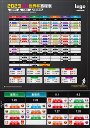 2023女足世界杯完整赛程电视直播表