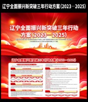 辽宁全面振兴新突破三年行动方案宣传图