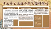 中医养生之道冬病夏治宣传栏