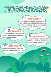 夏季防蚊虫科普宣传海报图片