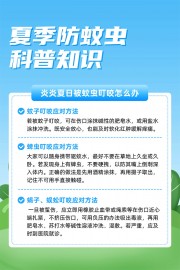 夏季防蚊虫科普宣传海报图片