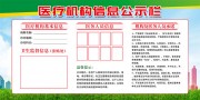 医疗机构卫生信息公示栏展板图片