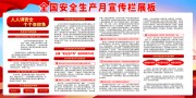 安全生产月宣传展板图片素材