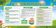 夏季健康教育宣传栏图片素材