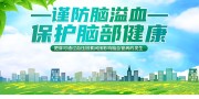 谨防脑溢血保护脑部健康海报图片