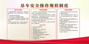 吊车安全操作规程展板图片
