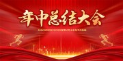 年中总结大会海报图片素材