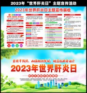 2023年世界肝炎日主题展板
