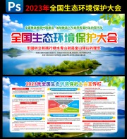 2023年全国生态环境保护大会展板