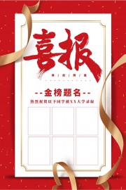 金榜题名喜报图片素材