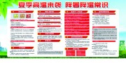 高温防暑知识展板