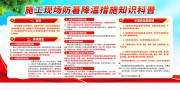 施工现场防暑降温措施展板