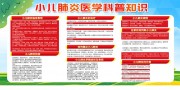 小儿肺炎医学科普知识展板