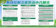 绿色清新防治小儿肺炎知识展板