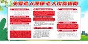 老年人健康饮食知识展板