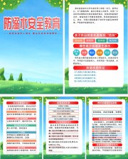 预防溺水安全教育宣传挂图图片