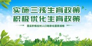 三胎三孩计划生育宣传海报图片