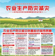农业生产防灾减灾宣传栏图片素材