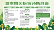 夏季常见疾病预防科普展板
