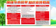 加强节水抗旱知识宣传栏