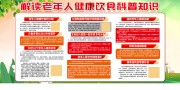 老年人健康饮食科普知识宣传栏