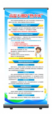 热中风知识展架图片