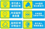 内有监控温馨提示牌