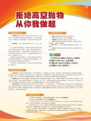 拒绝高空抛物海报