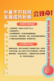 夏季健康如何预防热射病海报