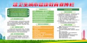 建卫生城市健康教育宣传栏