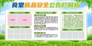 食堂食品安全公告栏展板