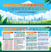小区居民公约宣传栏图片