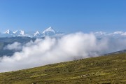 贡嘎雪山风光图片