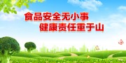 清新风食品安全标语宣传栏