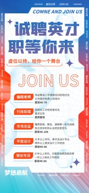 诚聘英才职等你来招聘广告