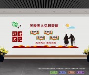 关爱老人标语立体墙